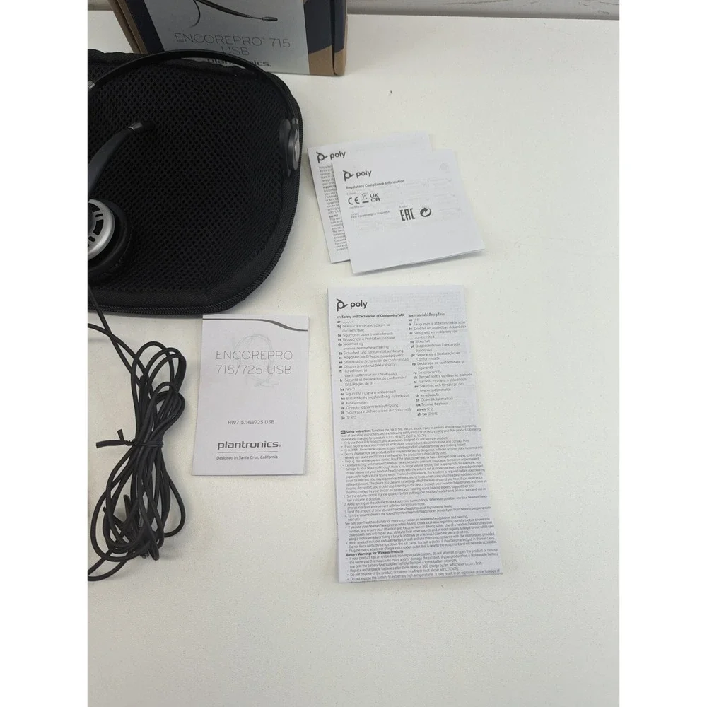 Poly‎ Plantronics EncorePro 715 USB-A Monoaural Headset TAA 783N5AA HW715